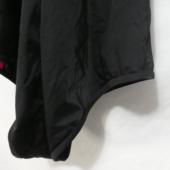 TORRID | size 2 | Black & Pink Lattice Peekaboo Push Up Demi Swimsuit One Piece - Picture 14 of 14